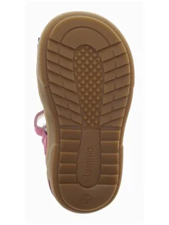 Leder-Halbsandalen in Rosa