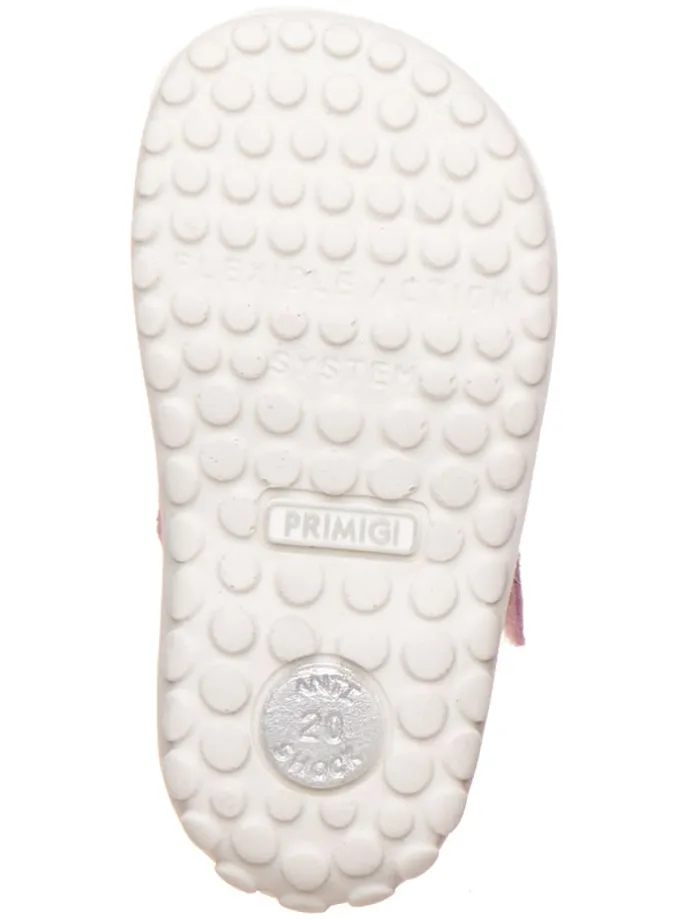 Leder-Halbsandalen in Rosa