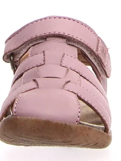 Leder-Halbsandalen in Rosa