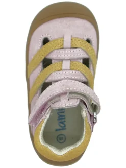 Leder-Halbsandalen in Rosa