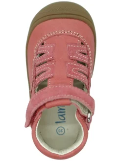 Leder-Halbsandalen in Rot