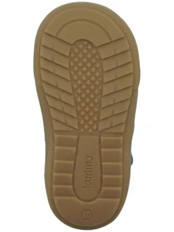 Leder-Halbsandalen in Türkis