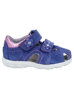 Leder-Halbsandalen "Juno" in Blau