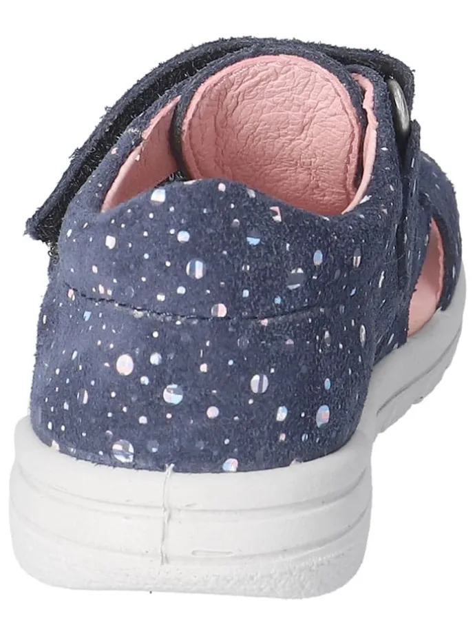 Leder-Halbsandalen "Kasi" in Dunkelblau