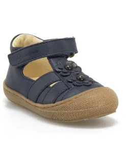 Leder-Halbsandalen "Maggy" in Dunkelblau