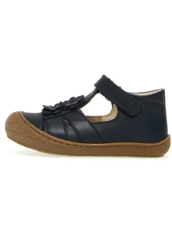 Leder-Halbsandalen "Meggy" in Dunkelblau