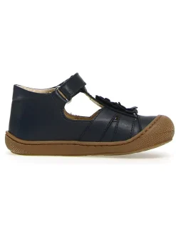 Leder-Halbsandalen "Meggy" in Dunkelblau