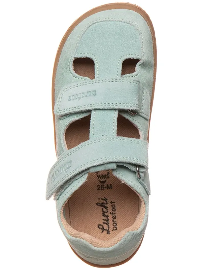 Leder-Halbsandalen "Nando" in Hellblau