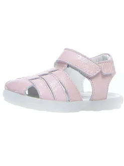 Leder-Halbsandalen "Okite" in Rosa