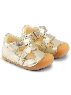 Leder-Halbsandalen "Petit Summer" in Gold