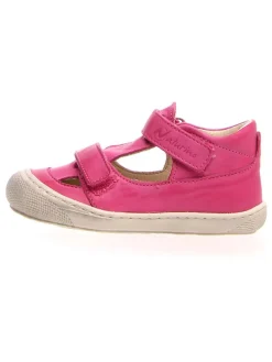 Leder-Halbsandalen "Puffy" in Pink