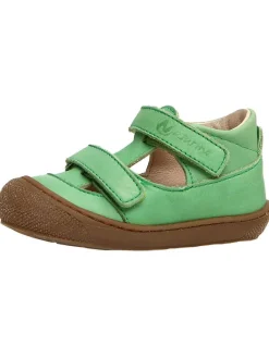 Leder-Halbsandalen "Puffy" in Grün