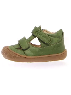 Leder-Halbsandalen "Puffy" in Grün