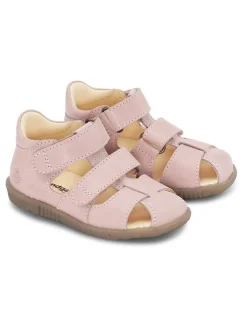 Leder-Halbsandalen "Ranjo" in Rosa