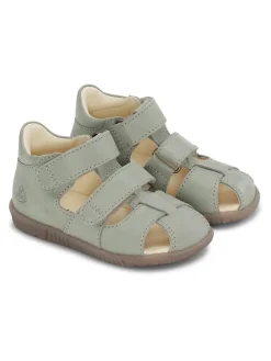 Leder-Halbsandalen "Ranjo" in Grün