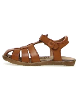 Leder-Halbsandalen "Scout" in Braun