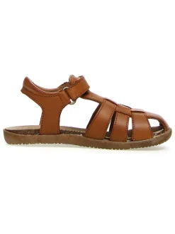 Leder-Halbsandalen "Scout" in Braun