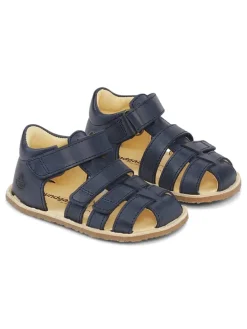 Leder-Halbsandalen "Sebastian II" in Dunkelblau