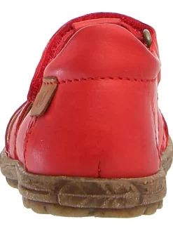 Leder-Halbsandalen "See" in Rot