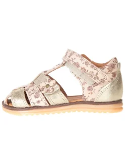 Leder-Halbsandalen "Sky Flower" in Rosa