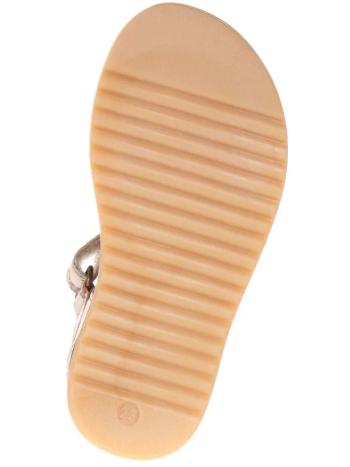 Leder-Halbsandalen "Sky Flower" in Rosa