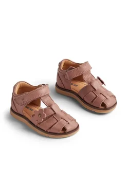 Leder-Halbsandalen "Sky" in Rosa