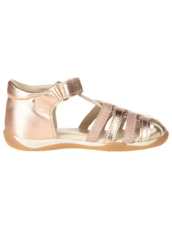 Leder-Halbsandalen "Spritz" in Roségold