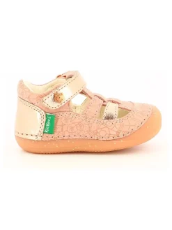 Leder-Halbsandalen "Sushy" in Rosa