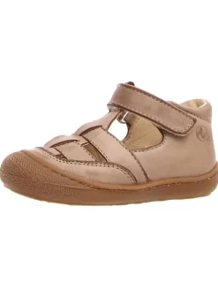 Leder-Halbsandalen "Wad" in Beige