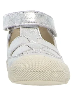 Leder-Halbsandalen "Wad" in Silber