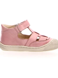 Leder-Halbsandalen "Wad" in Rosa