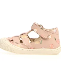 Leder-Halbsandalen "Wad" in Rosa