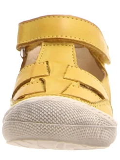 Leder-Halbsandalen "Wad" in Gelb