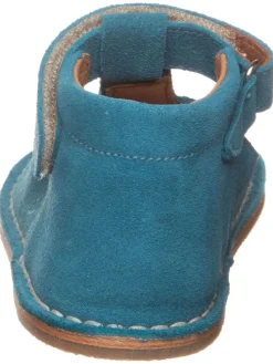 Leder-Halbschuhe in Blau