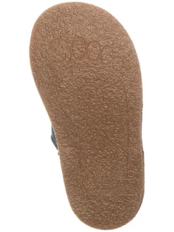 Leder-Halbschuhe in Blau