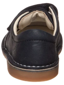 Leder-Halbschuhe in Dunkelblau