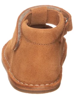 Leder-Halbschuhe in Hellbraun