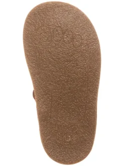 Leder-Halbschuhe in Hellbraun