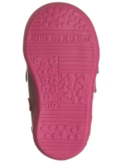 Leder-Halbschuhe in mauve/ pink