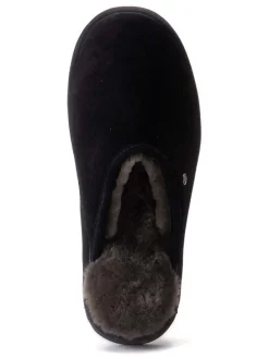 Leder-Hausschuhe "Classic" in Schwarz