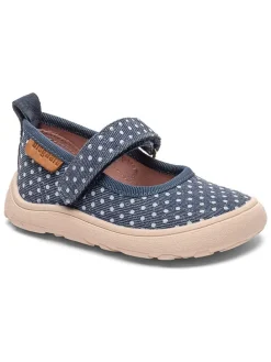 Leder-Hausschuhe in Blau