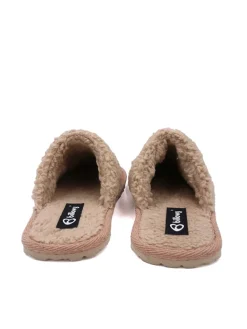 Leder-Hausschuhe in Rosa