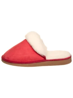 Leder-Hausschuhe "Pala" in Rot