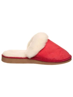 Leder-Hausschuhe "Pala" in Rot