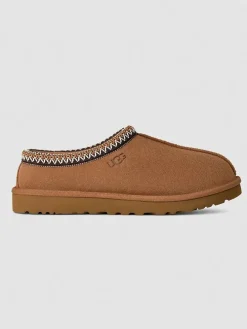 Leder-Hausschuhe "Tasman II" in Hellbraun