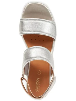 Leder-Keilsandaleten 