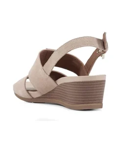 Leder-Keilsandaletten 