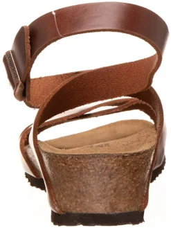 Leder-Keilsandaletten 