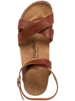 Leder-Keilsandaletten 