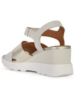 Leder-Keilsandaletten 